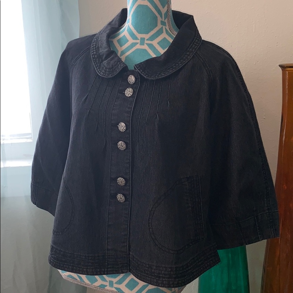 🦋Christopher & Banks Dark Chambray Jacket